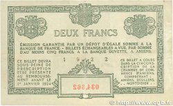 2 Francs FRANCE Regionalismus und verschiedenen Amiens 1922 JP.007.57 SS