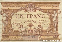 1 Franc FRANCE Regionalismus und verschiedenen Angers  1915 JP.008.06