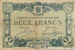 2 Francs FRANCE regionalismo y varios Angoulême 1915 JP.009.22 RC