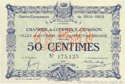 50 Centimes FRANCE regionalismo e varie Avignon 1915 JP.018.01 SPL+