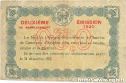 50 Centimes FRANCE regionalism and miscellaneous Avignon 1920 JP.018.22 F