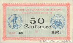 50 Centimes FRANCE regionalism and various Belfort 1916 JP.023.17 VF+