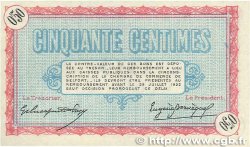 50 Centimes FRANCE Regionalismus und verschiedenen Belfort 1917 JP.023.26 VZ