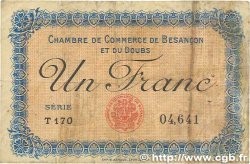1 Franc FRANCE regionalism and various Besançon 1915 JP.025.12 G