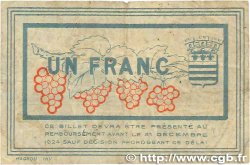 1 Franc FRANCE Regionalismus und verschiedenen Béziers 1920 JP.027.28 S