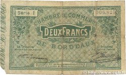2 Francs FRANCE regionalismo e varie Bordeaux 1914 JP.030.03 B
