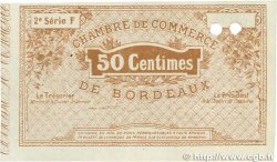 50 Centimes Spécimen FRANCE regionalism and miscellaneous Bordeaux 1914 JP.030.05 AU-