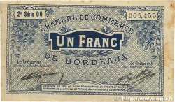 1 Franc FRANCE regionalism and miscellaneous Bordeaux 1914 JP.030.08 F
