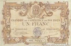 1 Franc FRANCE regionalism and various Bourges 1915 JP.032.06 VF