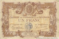 1 Franc FRANCE regionalismo y varios Bourges 1915 JP.032.06