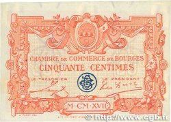 50 Centimes FRANCE regionalism and various Bourges 1915 JP.032.08 XF+