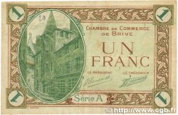1 Franc FRANCE regionalism and miscellaneous Brive 1918 JP.033.02 VF