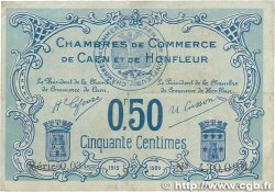 50 Centimes FRANCE Regionalismus und verschiedenen Caen et Honfleur 1915 JP.034.04 SS