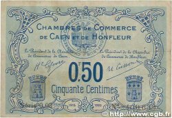 50 Centimes FRANCE régionalisme et divers Caen et Honfleur 1915 JP.034.04 TB