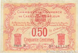 50 Centimes FRANCE Regionalismus und verschiedenen Caen et Honfleur 1915 JP.034.12 SS