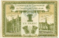 1 Franc FRANCE regionalism and miscellaneous Caen et Honfleur 1915 JP.034.14 XF