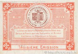 50 Centimes FRANCE regionalism and various Caen et Honfleur 1920 JP.034.16 AU