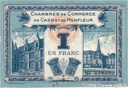 1 Franc FRANCE regionalism and various Caen et Honfleur 1918 JP.034.18 VF