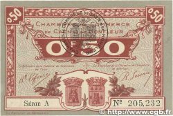 50 Centimes FRANCE regionalism and various Caen et Honfleur 1920 JP.034.20 UNC