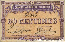 50 Centimes FRANCE regionalismo y varios Cahors 1915 JP.035.05 MBC+