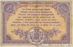 50 Centimes FRANCE regionalism and various Cahors 1915 JP.035.05 VF+