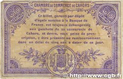 50 Centimes FRANCE regionalism and various Cahors 1915 JP.035.05 VF
