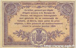 50 Centimes FRANCE regionalism and various Cahors 1915 JP.035.12 XF