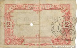 2 Francs FRANCE regionalism and various Cambrai 1914 JP.037.02 F