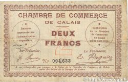 2 Francs FRANCE Regionalismus und verschiedenen Calais 1914 JP.036.05 S
