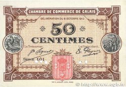 50 Centimes FRANCE regionalism and various Calais 1915 JP.036.11 AU