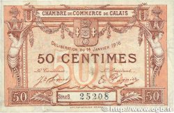 50 Centimes FRANCE Regionalismus und verschiedenen Calais 1916 JP.036.28 fVZ