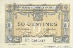 50 Centimes FRANCE regionalism and miscellaneous Calais 1920 JP.036.42 XF+