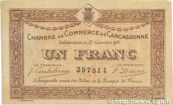 1 Franc FRANCE regionalism and miscellaneous Carcassonne 1914 JP.038.06 VF+