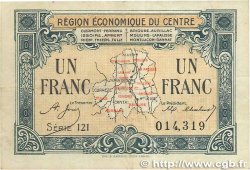 1 Franc FRANCE Regionalismus und verschiedenen Région Économique Du Centre 1918 JP.040.07 SS