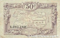 50 Centimes FRANCE Regionalismus und verschiedenen Chalons, Reims, Épernay 1922 JP.043.01 SS