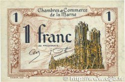 1 Franc FRANCE regionalism and miscellaneous Chalons, Reims, Épernay 1922 JP.043.02 AU