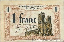 1 Franc FRANCE regionalism and various Chalons, Reims, Épernay 1922 JP.043.02 F