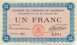 1 Franc FRANCE regionalism and various Chambéry 1916 JP.044.09 XF