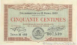 50 Centimes FRANCE regionalismo e varie Chambéry 1920 JP.044.11 SPL+