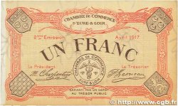 1 Franc FRANCE regionalism and various Chartres 1917 JP.045.07 VF