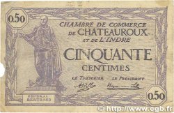 50 Centimes FRANCE regionalism and miscellaneous Chateauroux 1920 JP.046.24 G