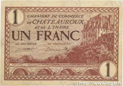 1 Franc FRANCE Regionalismus und verschiedenen Chateauroux 1922 JP.046.30 SS