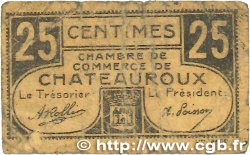 25 Centimes FRANCE Regionalismus und verschiedenen Chateauroux 1918 JP.046.33 SGE