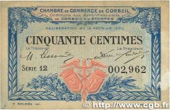 50 Centimes FRANCE Regionalismus und verschiedenen Corbeil 1920 JP.050.01 fVZ