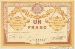 1 Franc FRANCE regionalism and various Dieppe 1918 JP.052.04 VF+