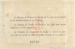 2 Francs FRANCE Regionalismus und verschiedenen Dieppe 1918 JP.052.07 SS