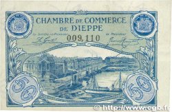 50 Centimes FRANCE Regionalismus und verschiedenen Dieppe 1920 JP.052.14 fVZ