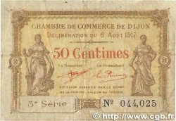 50 Centimes FRANCE regionalism and miscellaneous Dijon 1917 JP.053.10