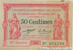 50 Centimes FRANCE Regionalismus und verschiedenen Dijon 1919 JP.053.17