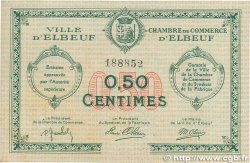50 Centimes FRANCE regionalism and miscellaneous Elbeuf 1918 JP.055.04